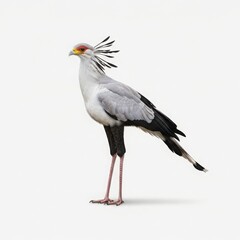 Obraz premium Secretary bird standing on one leg