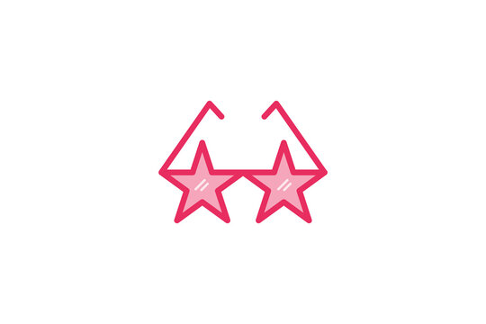 star glasses icon for party
