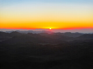 Fototapeta premium Mount Moses, Sinai in Egypt