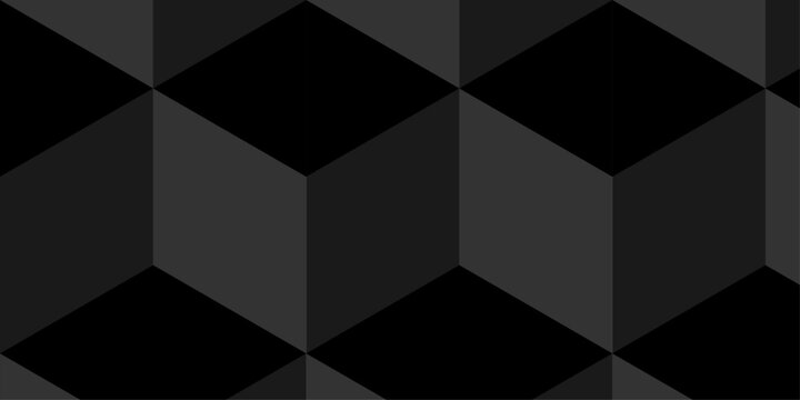 Illustration squares seamless geometric pattern with cubic shapes. Abstract geometric triangle background mosaic wallpaper.