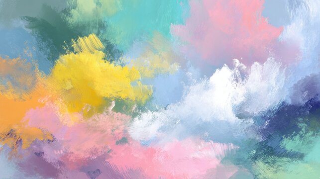 Chromatic Canvas: An abstract display of blending colors creates a sense of serenity and emotional resonance. A visual delight that evokes a sense of peace.