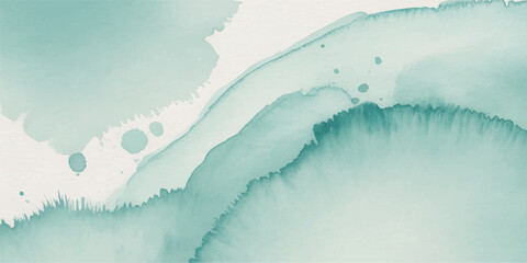Abstract watercolor background of blue ice and winter nature textures with frozen mountain snow under a cold white sky © AbidurRahman