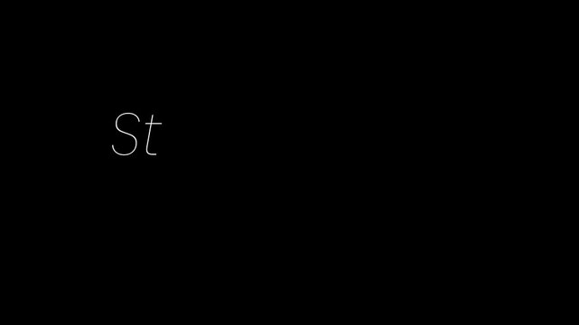 Typography stream starting soon animation for live broadcast opener.