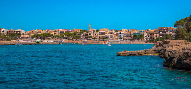 Porto Cristo, Manacor Municipality, Mediterranean Sea, Mallorca, Balearic Islands, Spain, Europe
