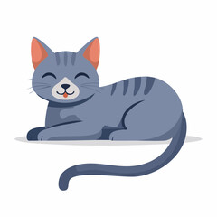 Fototapeta premium Cute cartoon cat illustration
