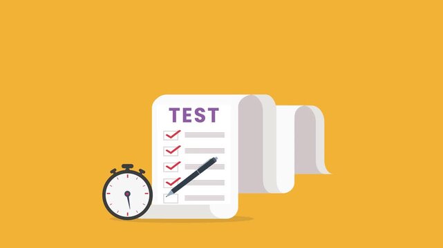 Test checklist clipboard with stopwatch