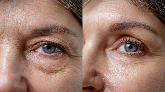 Blepharoplasty before and after results of eyelid surgery