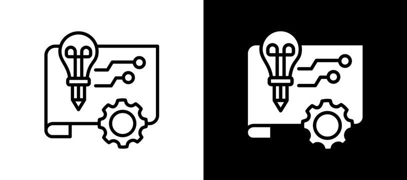 Prototype Design blackwhite icon