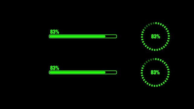 Status bar animation pack with various updating,