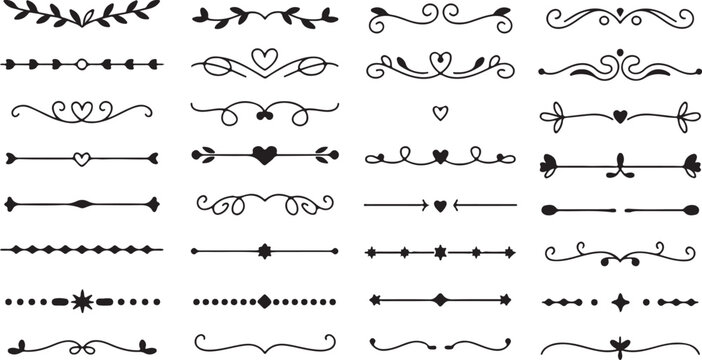 Divider set for wedding invitations and stationery