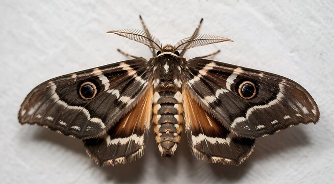 Brown moth, insect, wildlife, macro photography, animal wings