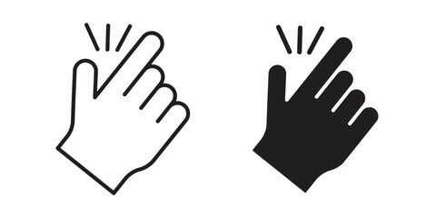 Fototapeta premium Easy icon design pack in white and black color