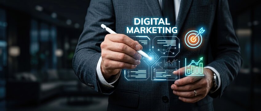Digital marketing strategies for business growth in modern offices actionable insights interactive content professional environment engaging viewpoint