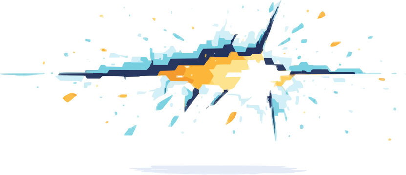 The vibrant, energetic grunge texture features bold colors, flat fields, heavy scratches, torn paper details, and sharp lines optimized for ray tracing
