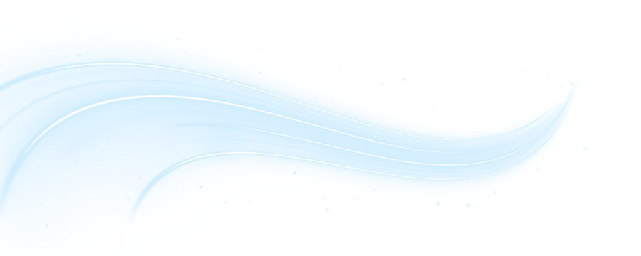 Light streaks cross a futuristic city skyline. Energy waves create rhythm and movement in space. Vector PNG.
