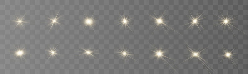 Soft golden particles drift through cosmic dark. Subtle glow forms dreamy atmosphere. Vector illustration for abstract background scenes. © Extrastock
