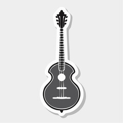 Obraz premium Stylized Illustration of a Guitar