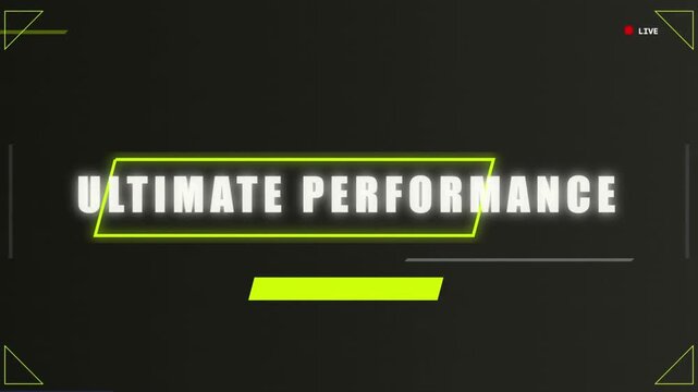 Ultimate performance animated neon gaming overlay for professional live streaming broadcasts and competitive esports gaming events.