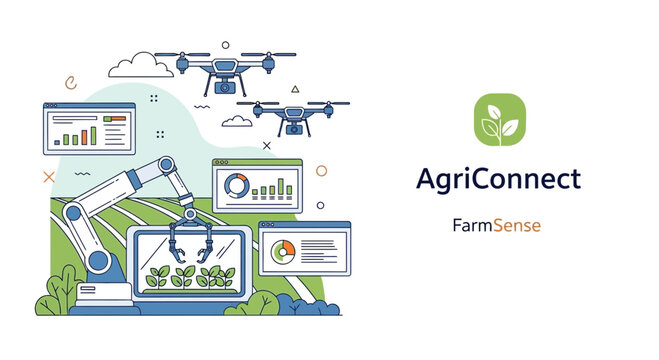 Smart Farming Technology: Drones, Robot Arm, and Data Analysis for Agriculture
