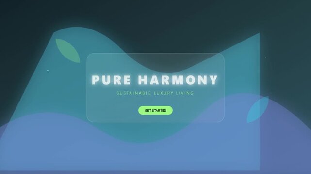 Modern Abstract Blue Website Landing Page Design For Sustainable Living