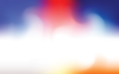 Naklejka premium Colorful abstract bokeh glow background with rainbow sky light motion energy design
