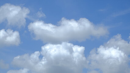 Fototapeta premium White clouds on blue sky background.