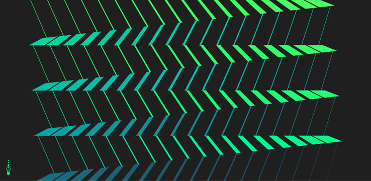 Abstract geometric pattern with vibrant stripes. Retro style. Line pattern. Striped angular background in the shape of a staircase. Vector for brochures, posters, covers, presentations, flyers, etc.