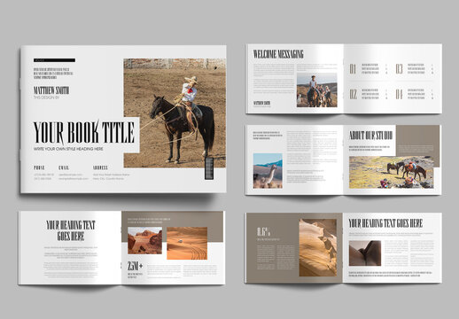Modern Editorial Book Title Magazine Layout