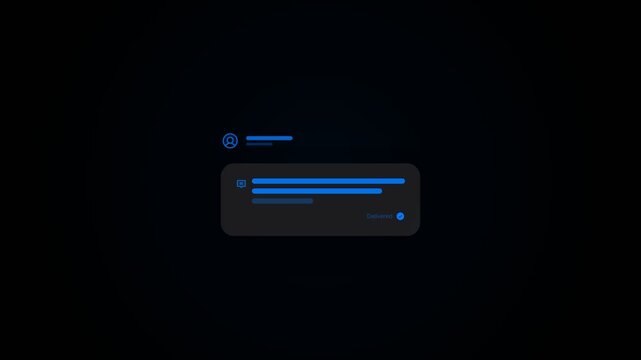 Modern Messaging Interface Animation with Chat Bubbles and Smooth Typing Interaction for Social Media Communication UI Design
