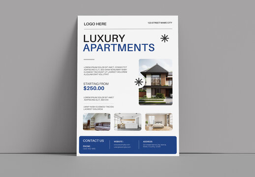 Apartments Flyer Template Layout