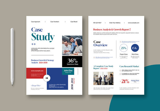 Case Study Template Design Layout