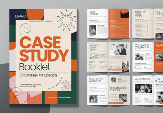 Creative Case Study Brochure Layout