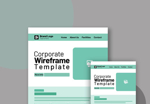 Creative Wireframe Design Template Layout