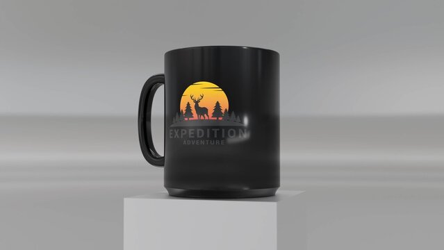 Realistic Ceramic Mug Branding Mockup