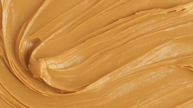 Peanut butter texture closeup. This brown paste is nice for bun stuffing or spreading above