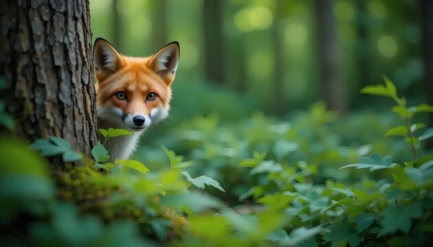 fox in the garden