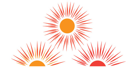Set of vintage hand drawn sunburst rays design elements, explosion, fireworks black ray's. Vintage sunburst. Elements for graphic and website design. Vector illustration. Isolated on white ... See Mor © shishir