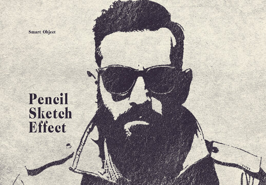 Grunge Pencil Sketch Photo Effect