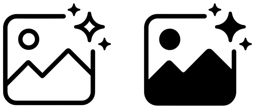 ai image generator icon set