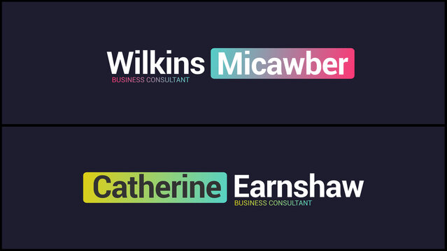 Rounded Colorful Lower Thirds