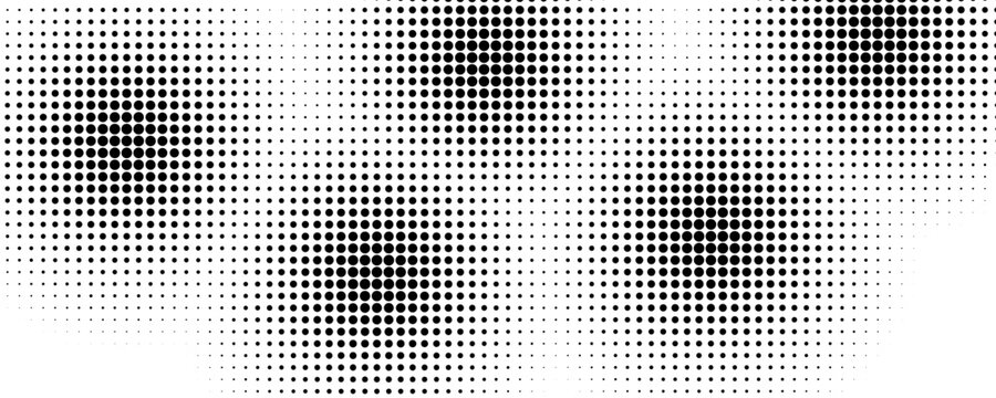 Halftone twisted grunge pattern design