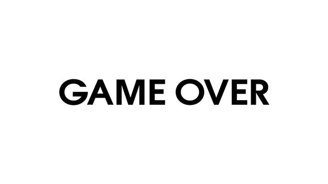 Game Over Glitch Animation Set (4 Variations)