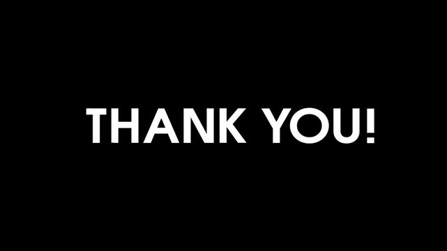 Thank You Glitch Animation Set (4 Variations)