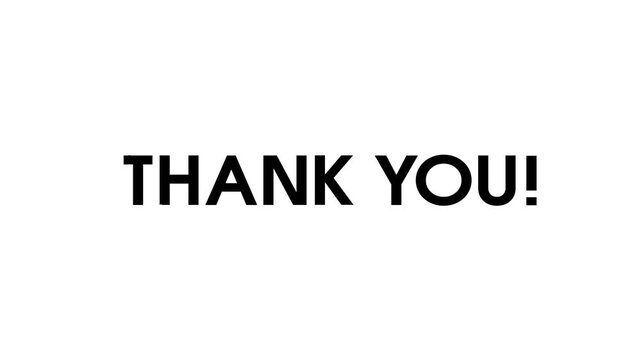 Thank You Glitch Animation Set (4 Variations)