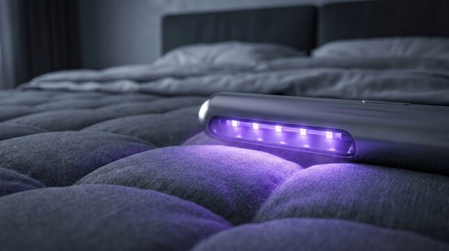 UV light sanitizing mattress and bedding cleaner