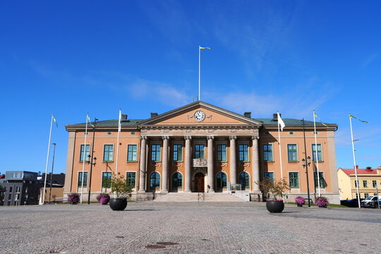 Blekinge Tingsr&auml;tt, historisch, Gerichtsgeb&auml;ude, Karlskrona, Schweden, Europa, Bauwerk, Platz, Marktplatz, Welterbe, Weltkulturerbe