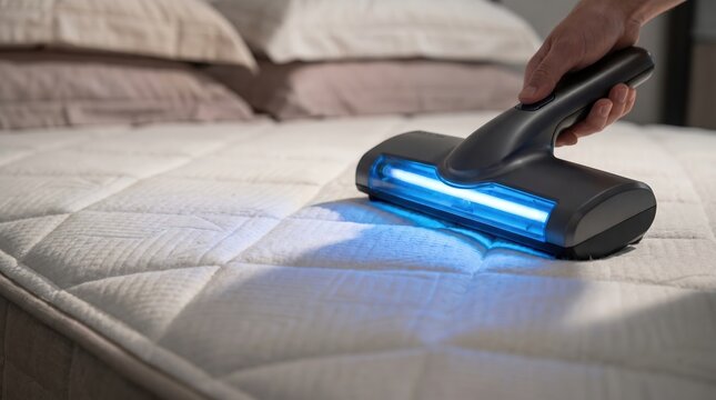 Mattress UV cleaner for dust mite removal