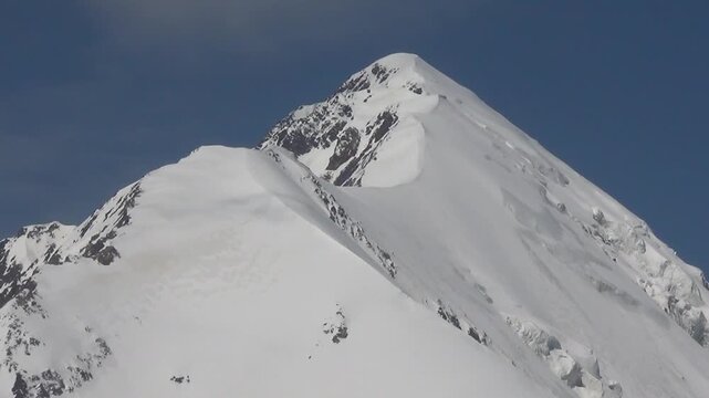 Caucasus, North Ossetia. Genaldon Gorge. Mount Shaukhokh.