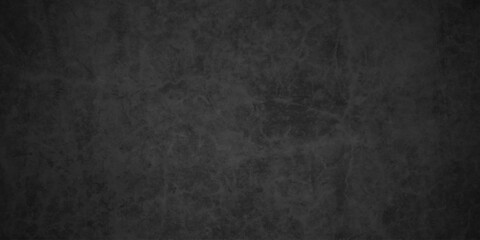 Fototapeta premium Dark black old wall paper grunge background. black blackboard and chalkboard texture. Dark black concrete wall texture element vintage grunge charcoal paint rough, distress backdrop background.