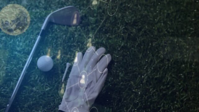 UI marker appearing above glove, avatars emerging, connecting, forming panels, organizing user list